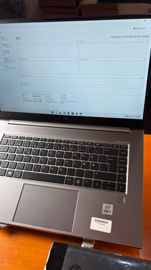 HP ZBook Create G7 15.6', Core I7-10TH,8GB Nvidia GoForce RTX 2070 Max-Q, , 32/512 - Image 2