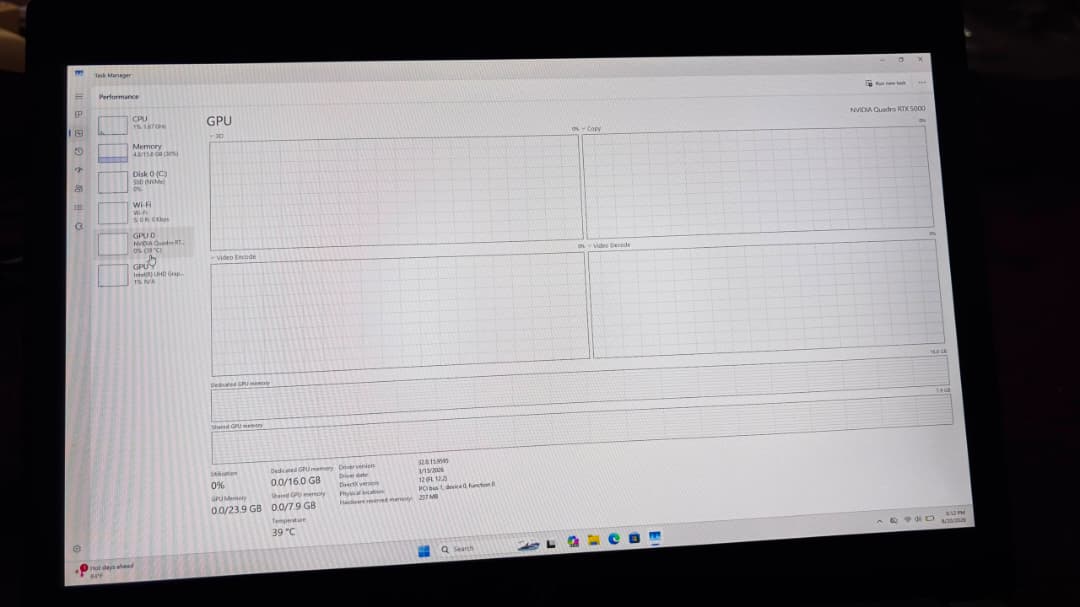HP ZBook 17 Intel Core i7-9850H, 16gb Nvidia Quadro RTX 5000, 16/512ssd - Image 2